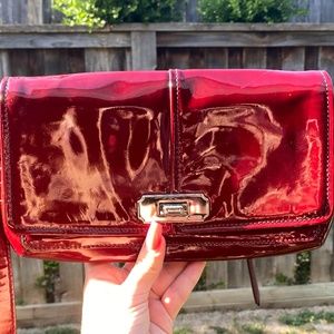 Coach patent leather clutch